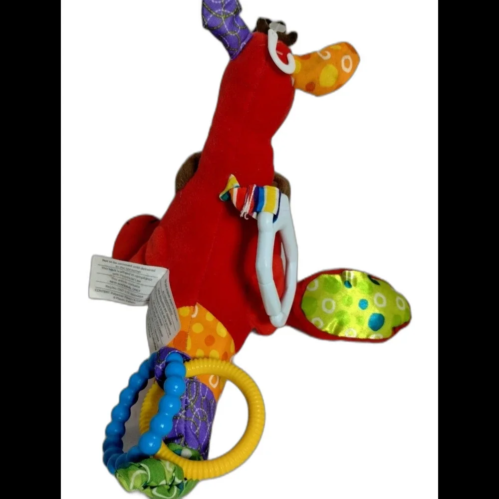Lamaze 2006 Learning Curve Red Kangaroo &Joey Soother,Teether,Rattle Sensory Toy